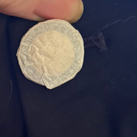 NWT Ann Taylor Women's Navy Gold Button Dress Pants Work Slim Trousers 8 - Picture 12 of 15